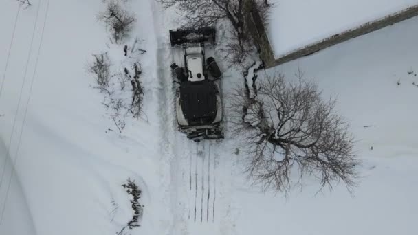 Kar Motorlu Açık Yol — Stok video