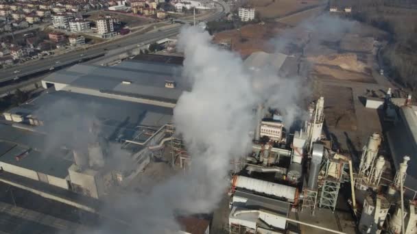 Εξάπλωση καπνού εργοστασίου — Αρχείο Βίντεο