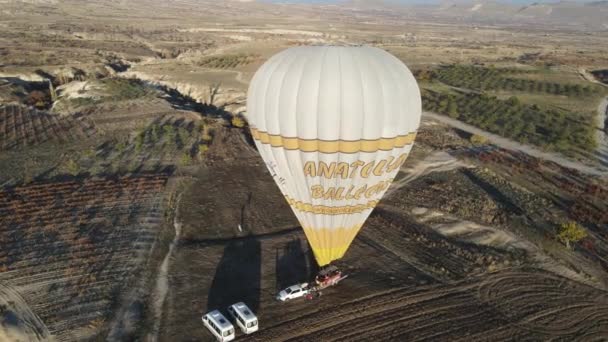 Balão de ar quente aéreo — Vídeo de Stock