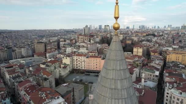 Vista de la ciudad desde la Torre Galata — Vídeo de stock