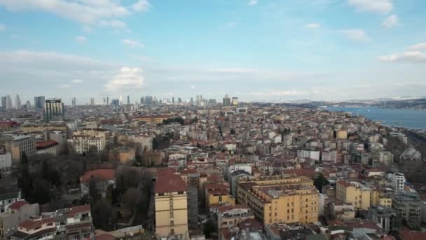 Ciudad aérea de Beyoglu — Vídeo de stock