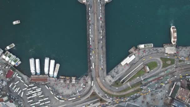 金角上的Ataturk桥 — 图库视频影像