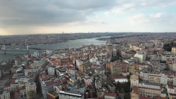 Kilátás Beyoglu városára — Stock videók