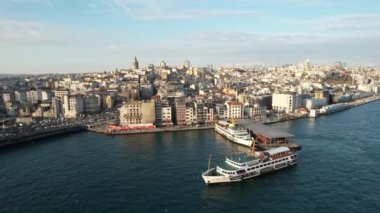 Karaköy İskelesinin İHA Görünümü