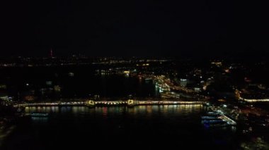 Hava Gecesi Galata Köprüsü