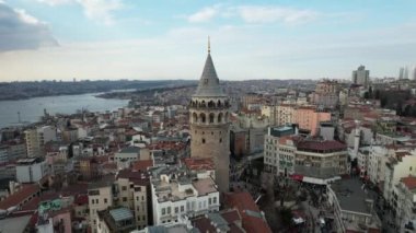 Tarihi Galata Kulesi Görünümü