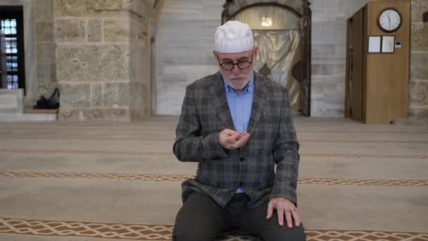 Prayer Beads With Finger — Video Stock