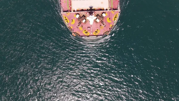 Sea Transportation Ship Aerial View — Stock Photo, Image