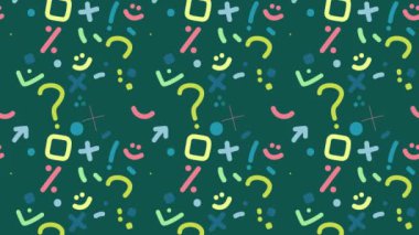 Şablon tasarımı soyut modern renkli geometrik şekiller, eski 80 'lerin soyut tasarım motifi arka plan, farklı vintage renklerin geometrik şekilleri ile memphis tarzı