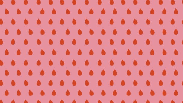 Червоне Падіння Лінійного Фону Ретро Абстрактний Візерунок Років Стиль Мемфіс — стокове відео