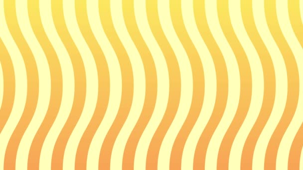 黄色の波の背景 黄色の線の抽象的な交差 シームレスなループアニメーションの背景 黄色の色の背景抽象的なアートアニメーション — ストック動画