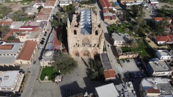 Mosque Mustafa Pasha Drone View Walls Minaret Historical Mosque Historical — Stock Video