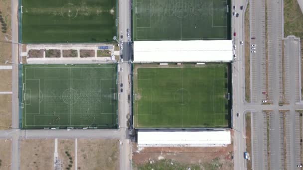 Aerial Drone View Turkeys Football Team Trabzonspors Sports Facilities Football — Stock video