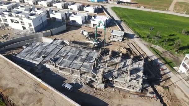 Drone Images Construction Site Holiday Site Construction Images Heavy Duty — Wideo stockowe