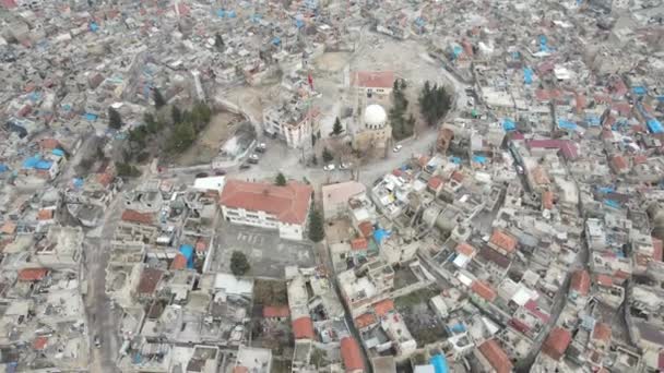 Drone View Gaziantep City Buildings Settlements Streets Gaziantep Cityscape Built — Stock video