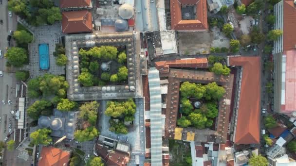 Aerial Historic Bursa City Settlement Historical City Bursa Historic District — Vídeo de stock