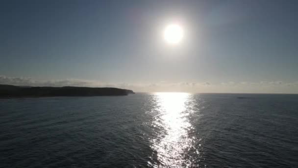 Image Sun Blue Sea Video Showing Summer Vacation Coming Hot — Stock videók
