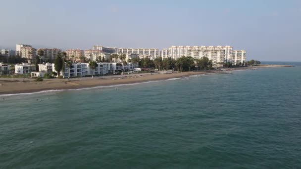 Turkish Resort City Seaside Resorts Touristic City Settlements Coast Luxury — Stock Video