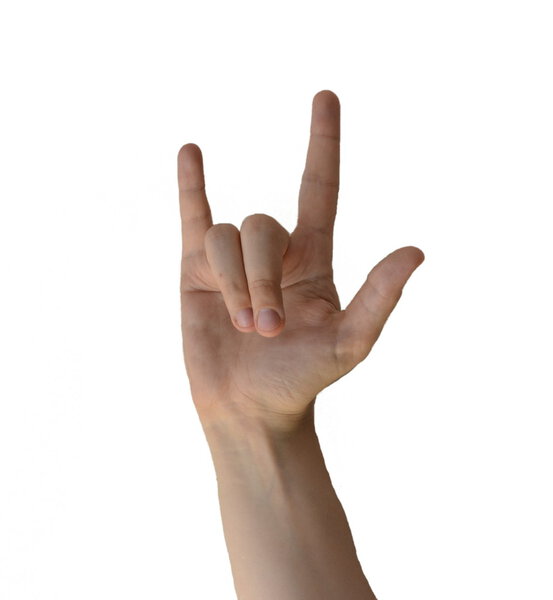 Sign language "I love you" Hand