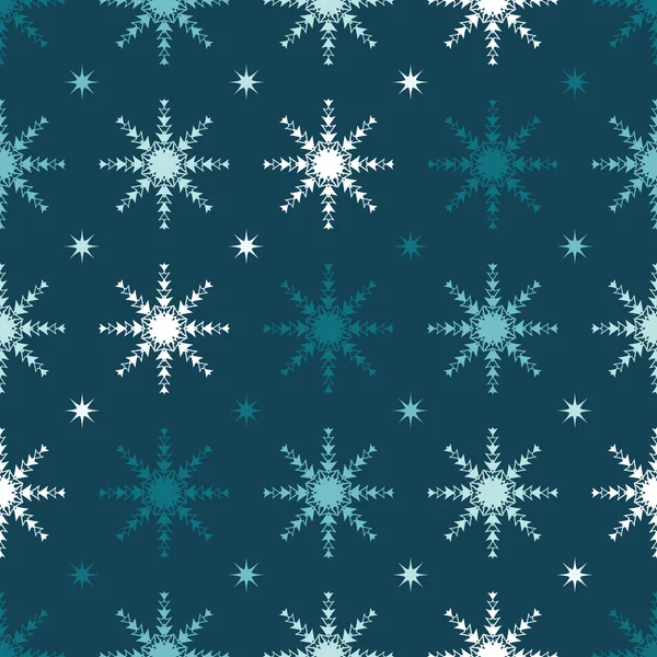 Christmas pattern with snowflakes — Stock Vector