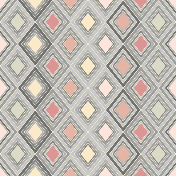 Mignon motif géométrique sans couture dans des teintes pastel — Image vectorielle