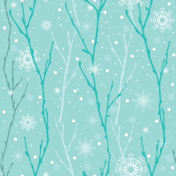 Fond d'hiver sans couture — Image vectorielle