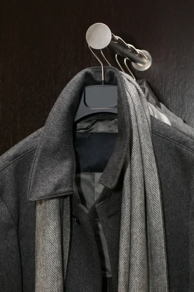 Male gray coat — Stock Photo, Image