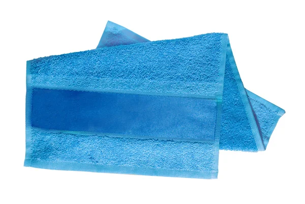 Blue towel for face and hands — Stock Photo, Image