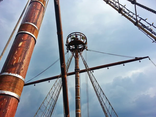 海盗桅杆 — 图库照片