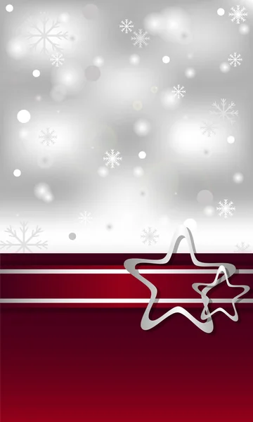 Biglietto natalizio con diverse decorazioni luminose — Vettoriale Stock
