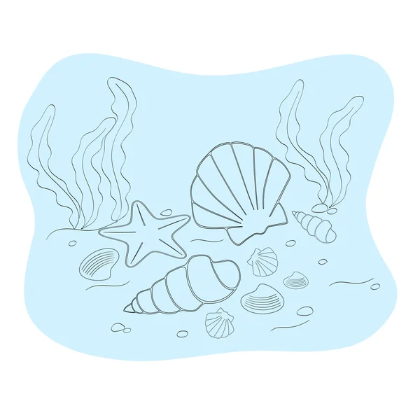 Seabed — Stock Vector