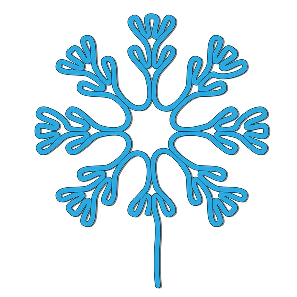 Copo de nieve símbolo — Archivo Imágenes Vectoriales