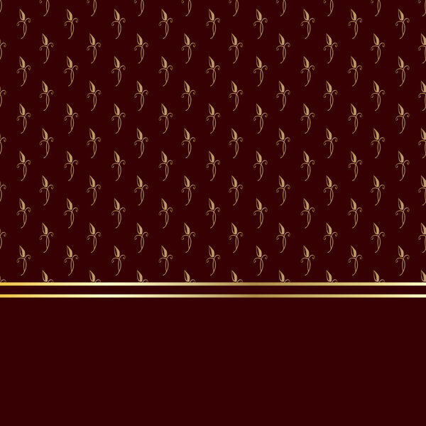 Золотая карточка барокко
