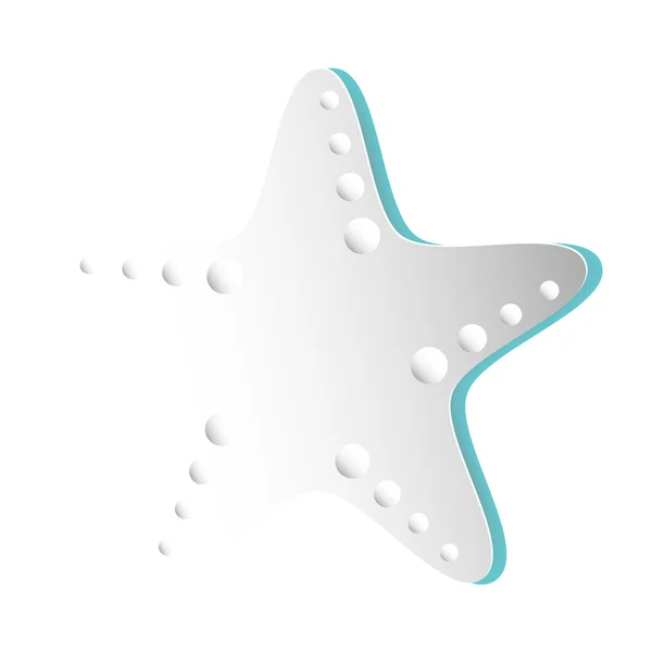 Estrela do mar fundo branco —  Vetores de Stock