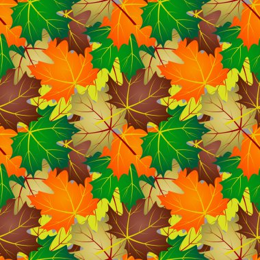 akçaağaç yaprakları renk desen