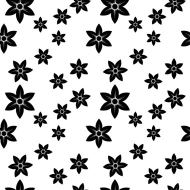 Nergis desen momochrome