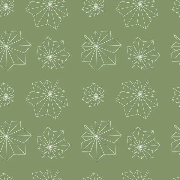 栗の葉パターン — ストックベクタ