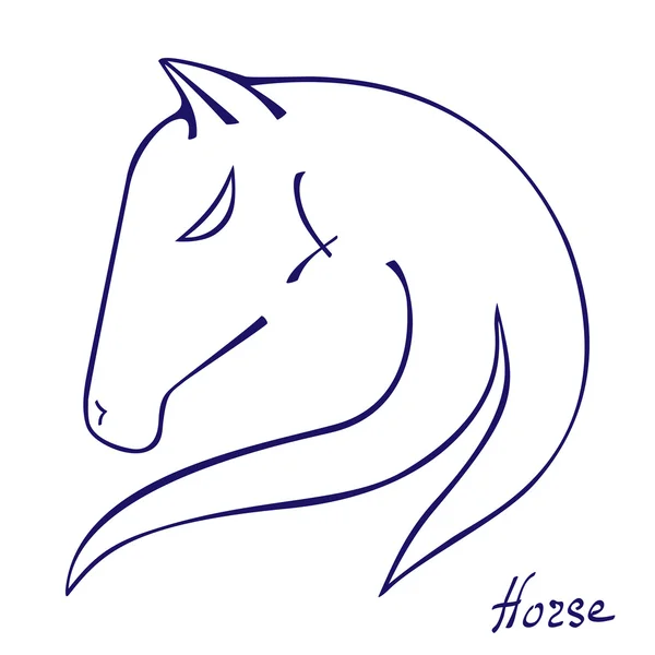 Symbole cheval — Image vectorielle