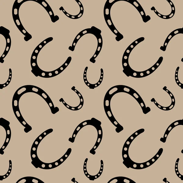 Horseshoe pattern beige — Stock Vector