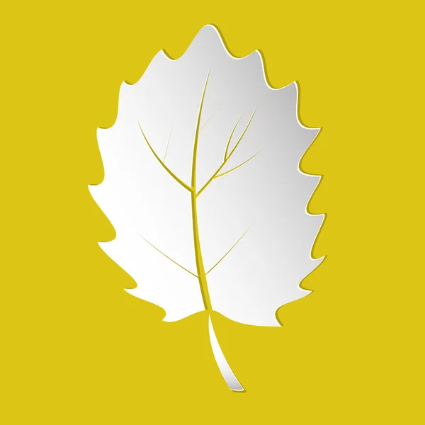 Leaf silhouette yellow — Stock Vector