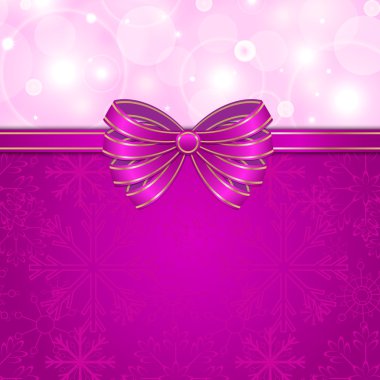 Noel mor arka yay ile