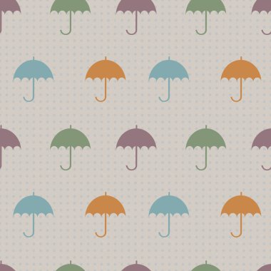 şemsiye vintage desen