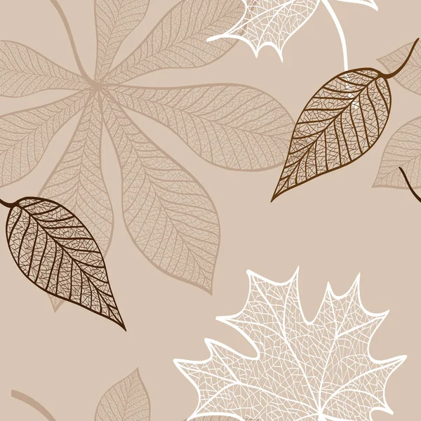 秋天的树叶图案 2 — 图库矢量图片