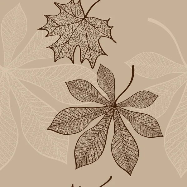 Vzorek podzimních listů — Stockový vektor