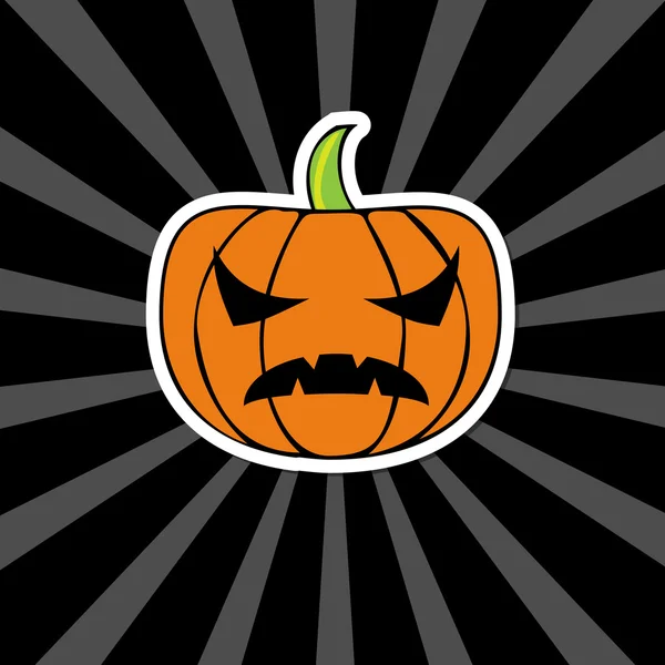 Halloween pumpa wiked — Stock vektor