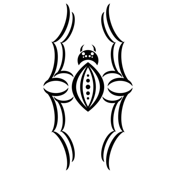 Tatuaje Spider — Vector de stock