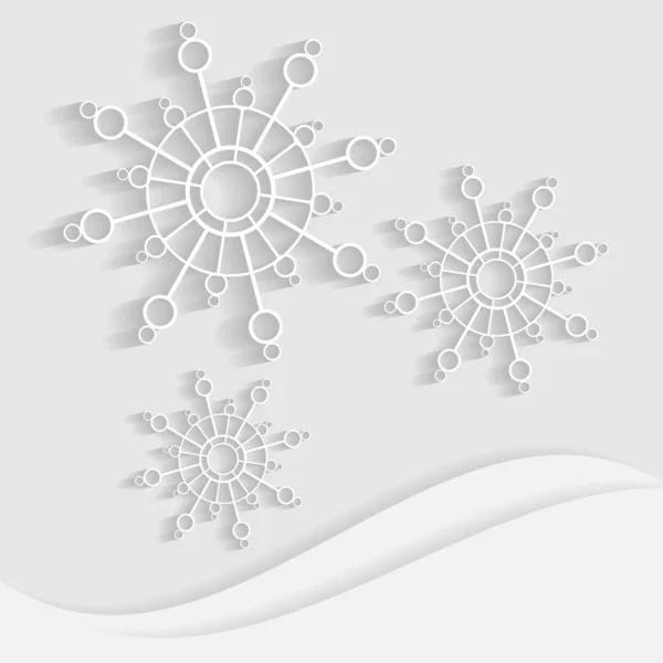 Carta dei fiocchi di neve — Vettoriale Stock