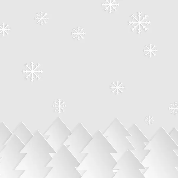 Papier d'hiver fond — Image vectorielle