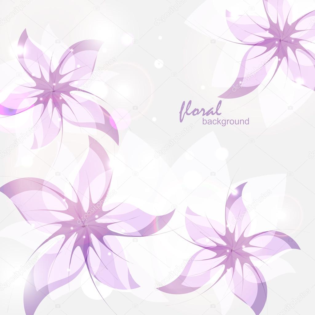 Fundo floral lilás imagem vetorial de © lena.livaya #30916977
