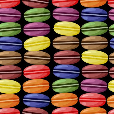 macaroons desen siyah